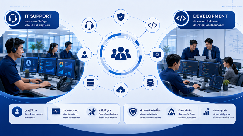 IT support and development team leadership